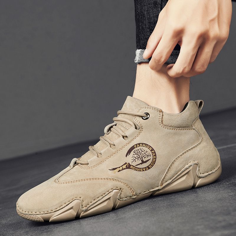 Manuele Heren Outdoor Sneaker - Beige