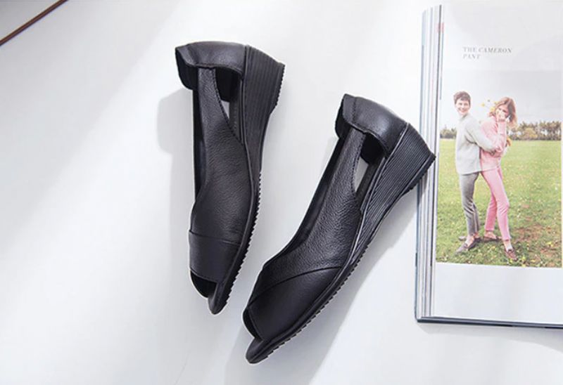 Mara Dames Wedges Sandaal - Groen