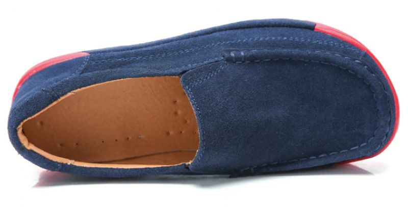 Marbella Dames Platform Slip-on - Blauw