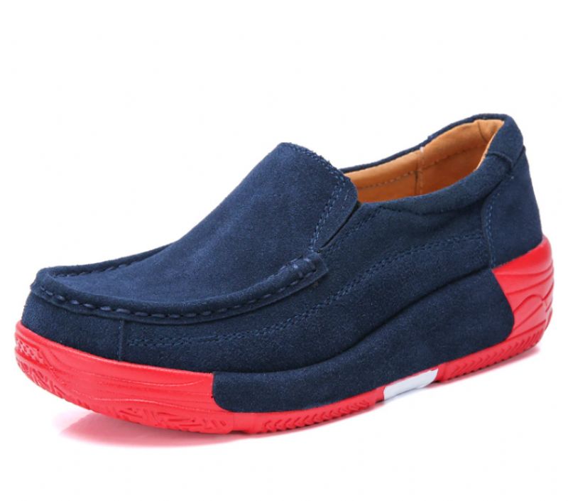 Marbella Platform Slip-on Schoenen Voor Dames Zwarte - Zwart