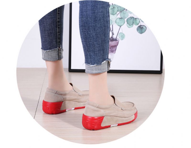 Marbella Platform Slip-on Schoenen Voor Dames Zwarte - Zwart