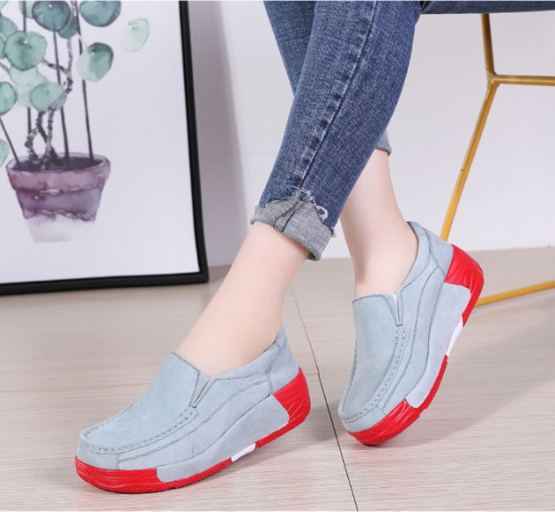 Marbella Platform Slip-on Schoenen Voor Dames Zwarte - Zwart