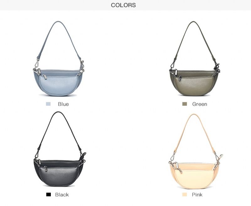 Marc Dames Leren Crossbody Handtas - Blauw