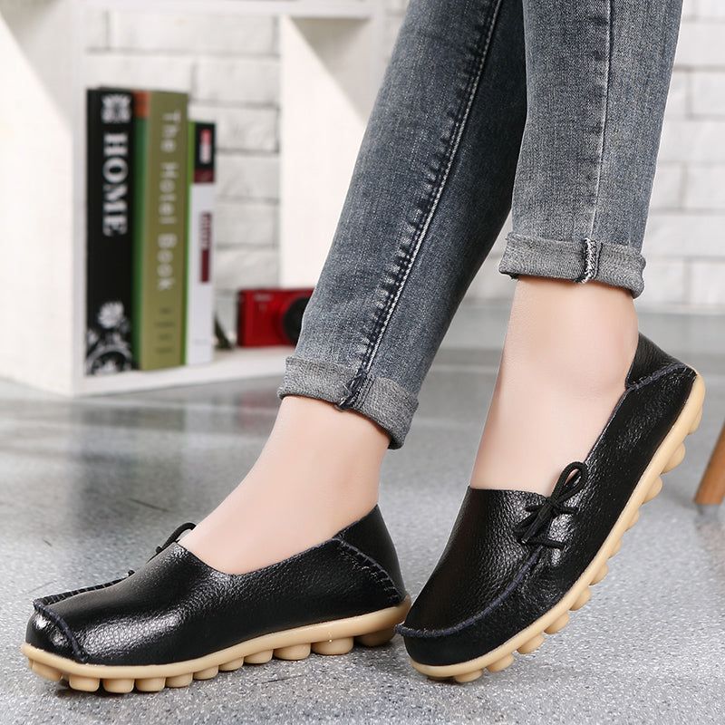 Marcela Dames Loafer Platte Schoenen - Rood