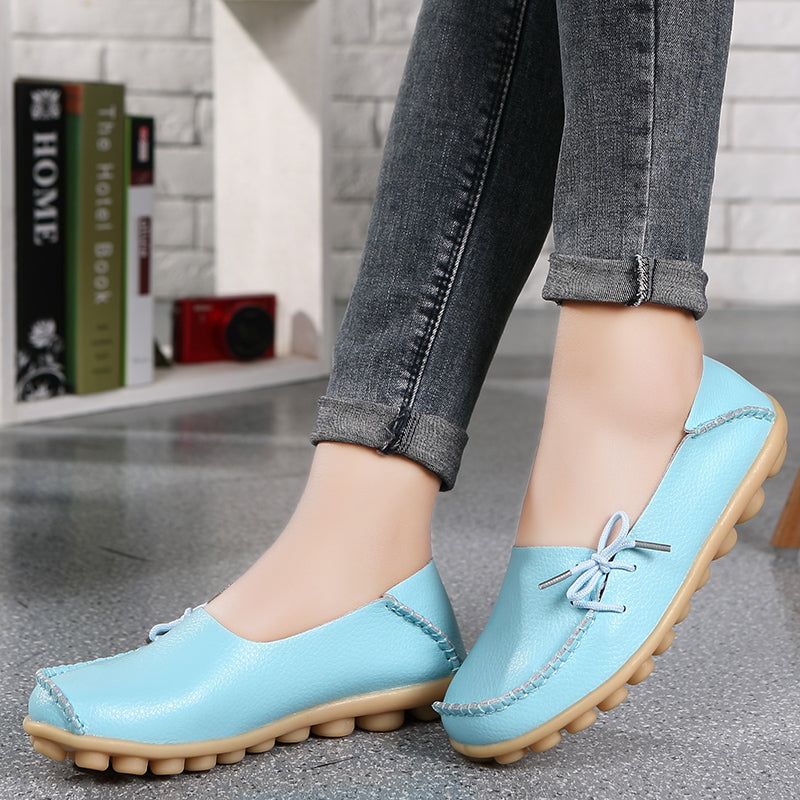 Marcela Dames Loafer Platte Schoenen - Rood