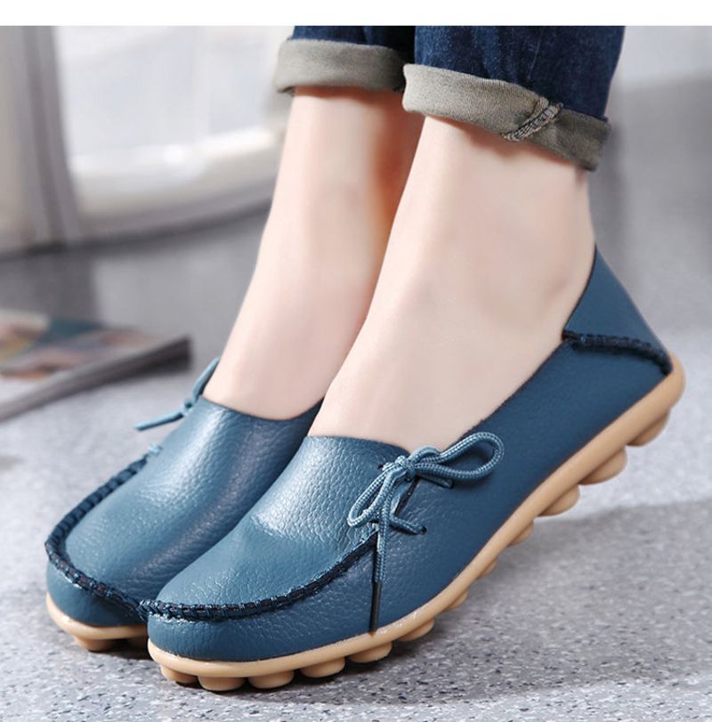 Marcela Dames Loafer Platte Schoenen - Rood