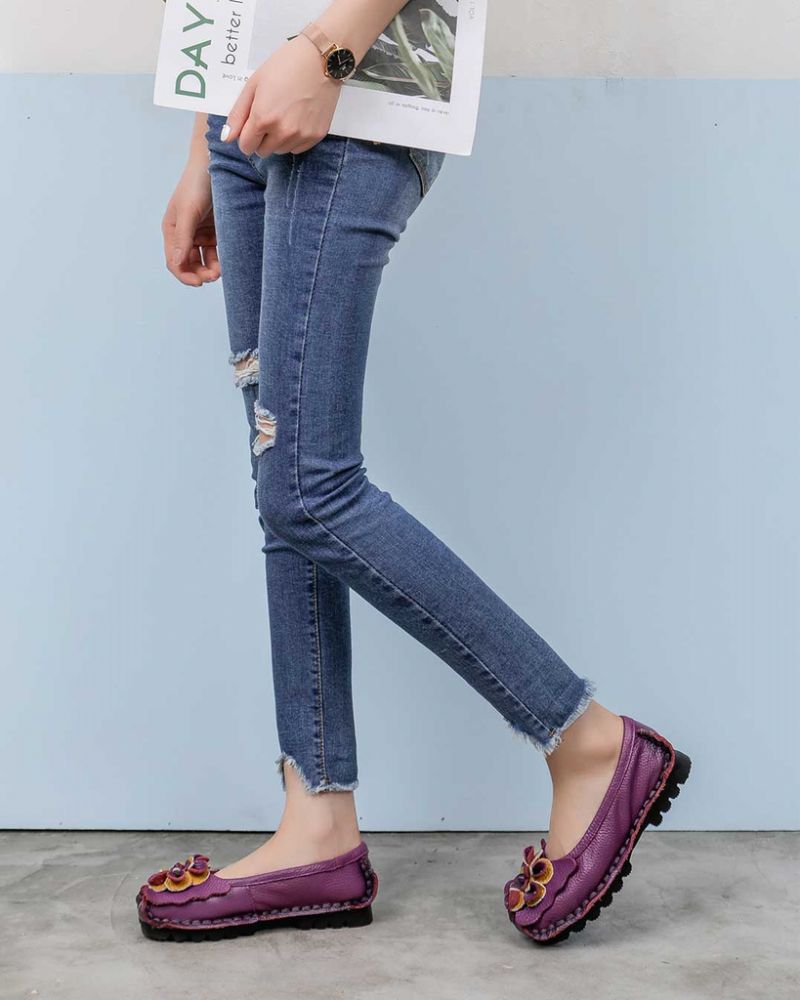Marcela Damesleren Platte Schoenen - Geel