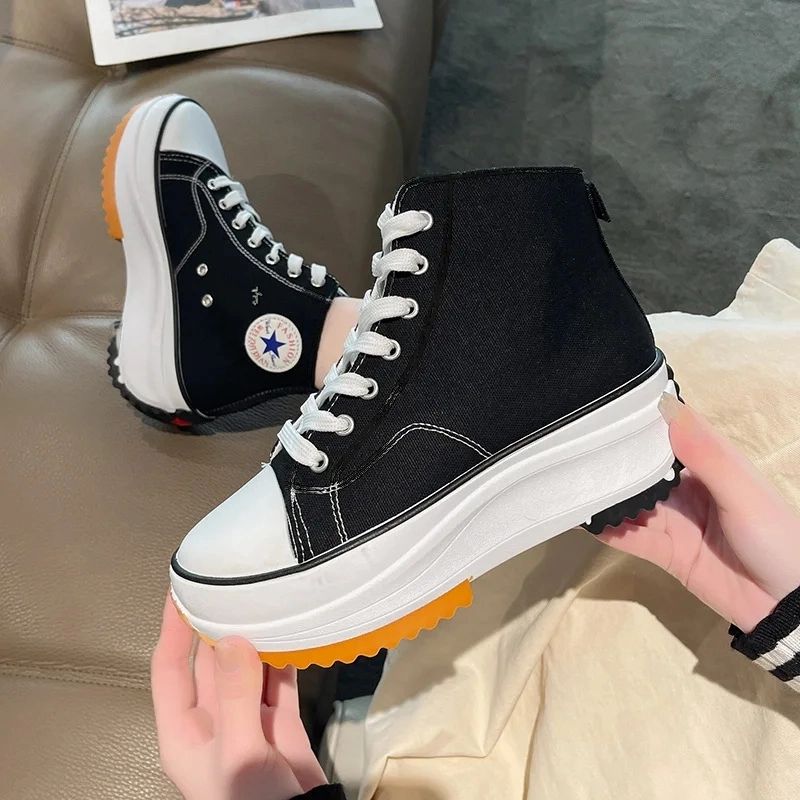 Marcia Dames Platform Sneaker - Zwart