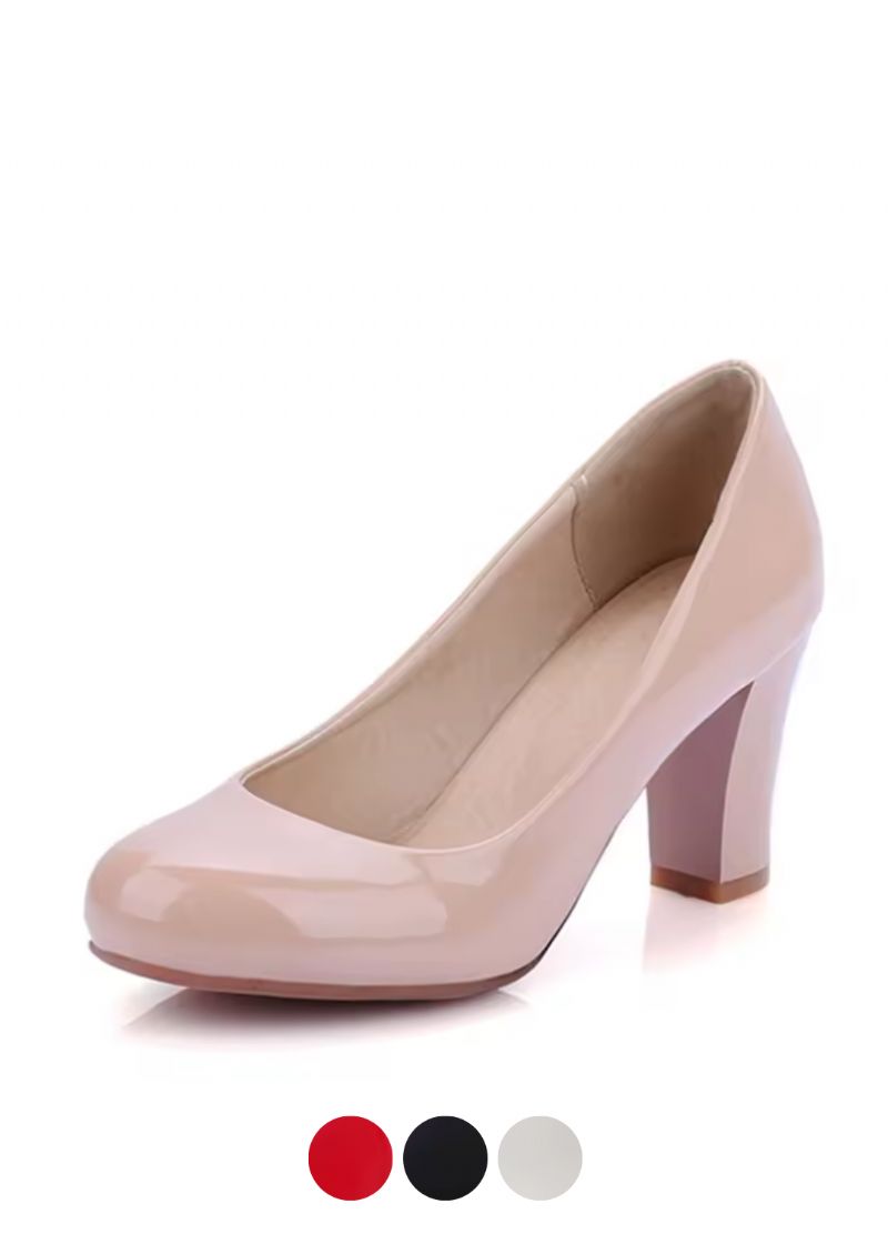 Marcia Dames Ronde Neus Patent Pump
