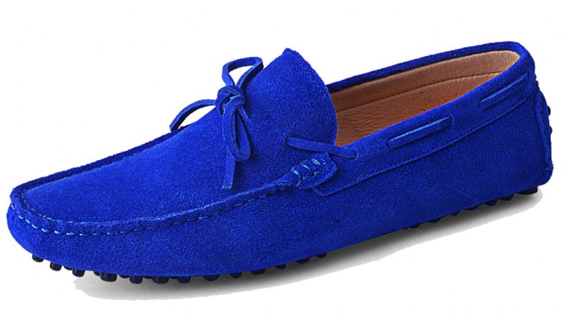 Marco Heren Loafers Dress Schoenen - Blauw