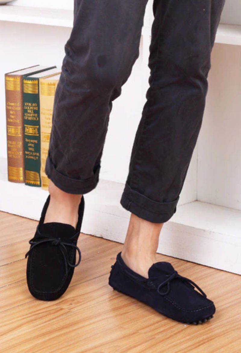 Marco Heren Loafers Dress Schoenen - Blauw