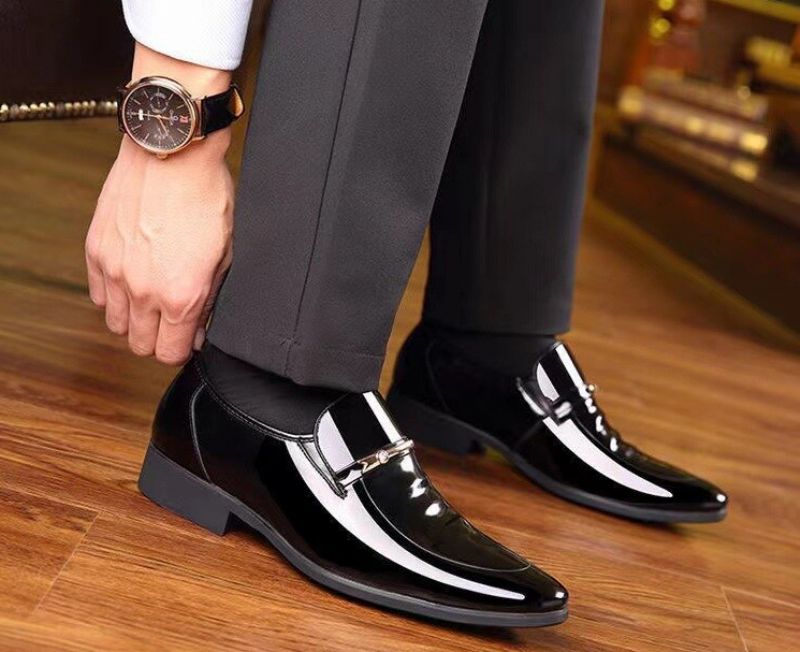 Marcus Heren Loafer Dress Schoenen - Zwart Hol
