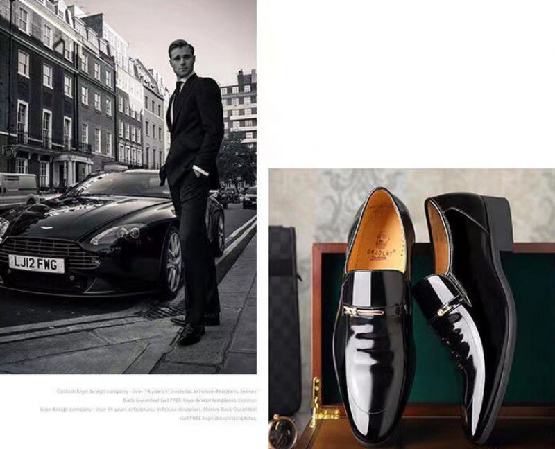 Marcus Heren Loafer Dress Schoenen - Zwart Hol
