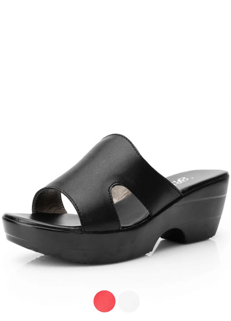 Margaret Dames Peep Toe Sandalen