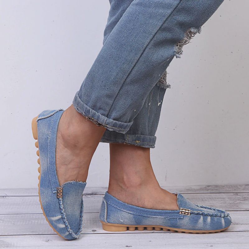 Margo Dames Slip-on Loafer Zwarte Schoenen - Zwart