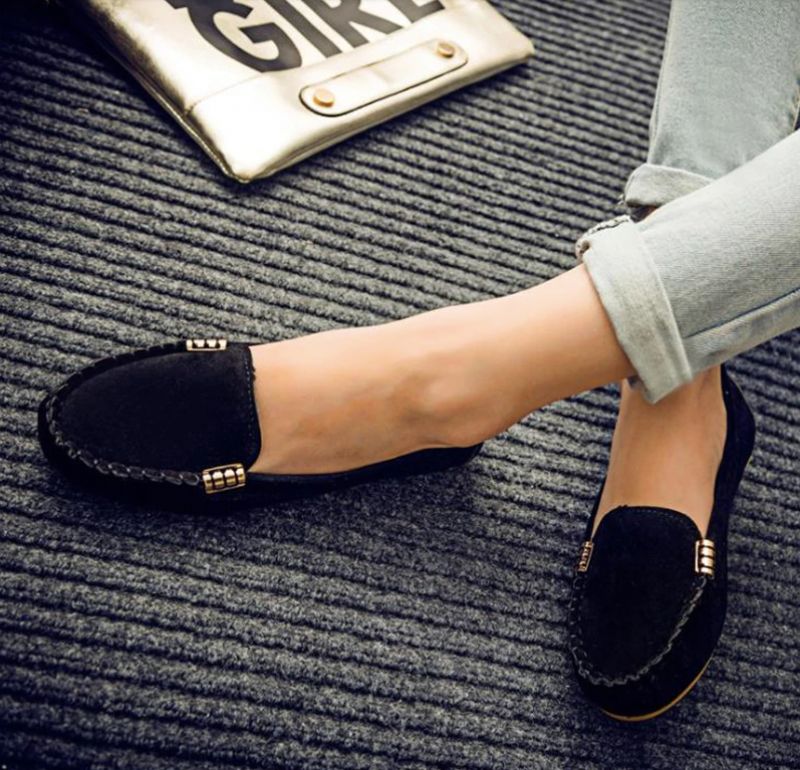 Margo Dames Slip-on Loafer Zwarte Schoenen - Zwart