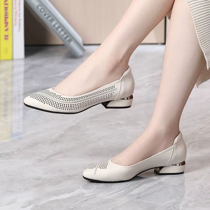 Maria Dames Lage Hak Dress Pump - Zwart