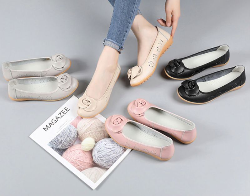 Marian Dames Loafer Schoenen - Beige