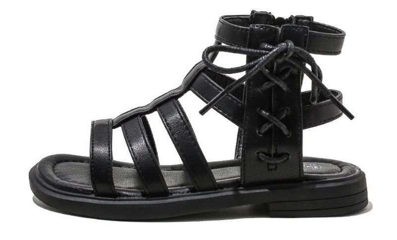 Mariangel Meisjes Gladiator Sandaal - Zwart