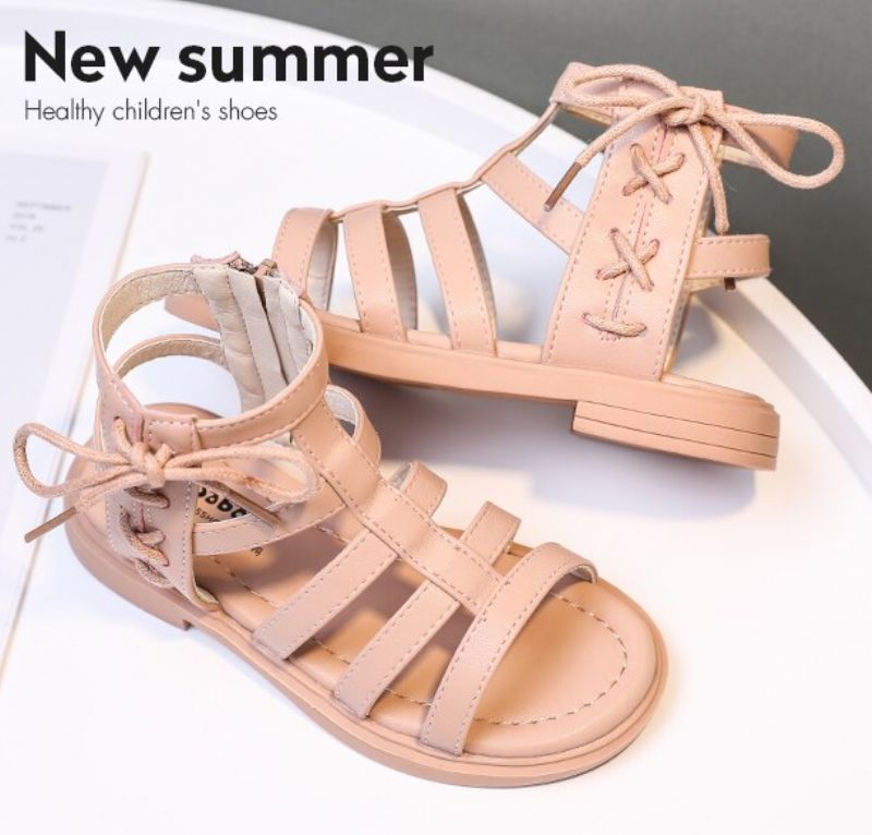 Mariangel Meisjes Gladiator Sandaal - Zwart