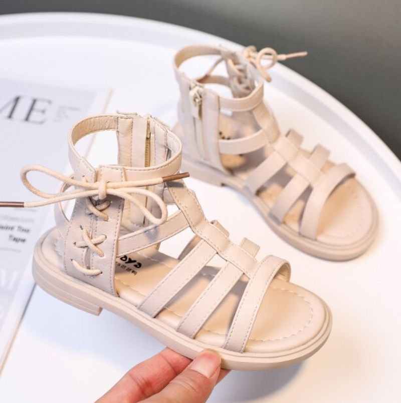 Mariangel Meisjes Gladiator Sandaal - Zwart