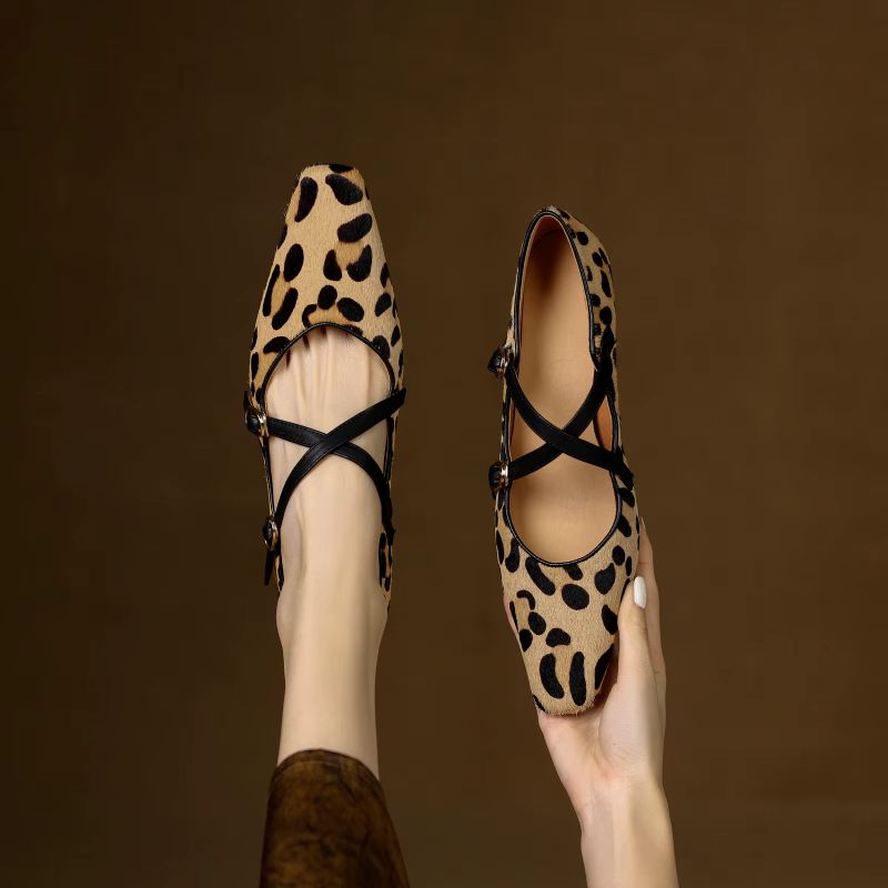 Marie Dames Leren Pumps - Bruin