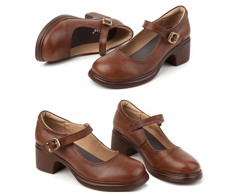 Marie Dames Pumps - Abrikoos