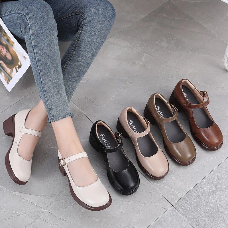 Marie Dames Pumps - Abrikoos