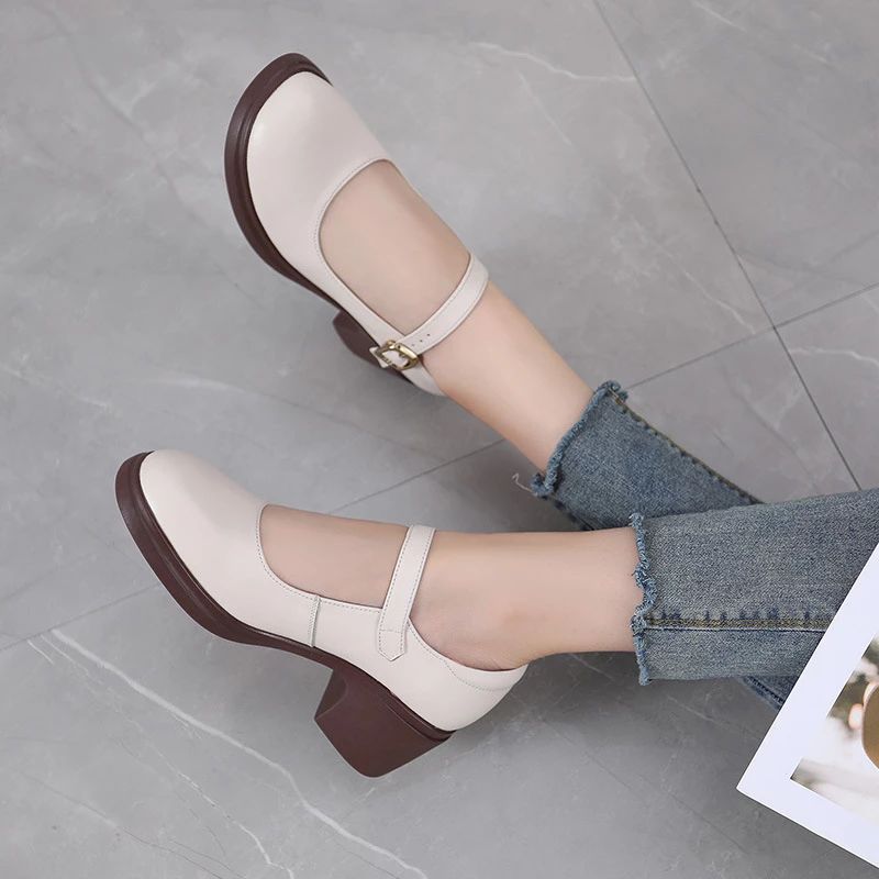 Marie Dames Pumps - Abrikoos