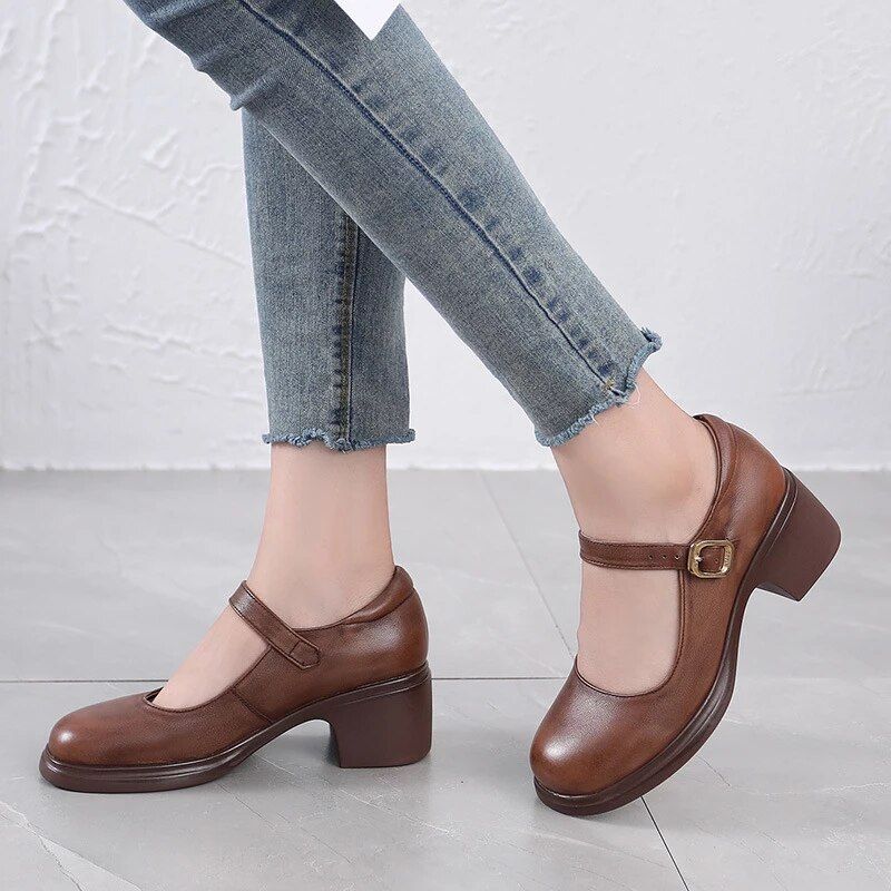 Marie Dames Pumps - Abrikoos
