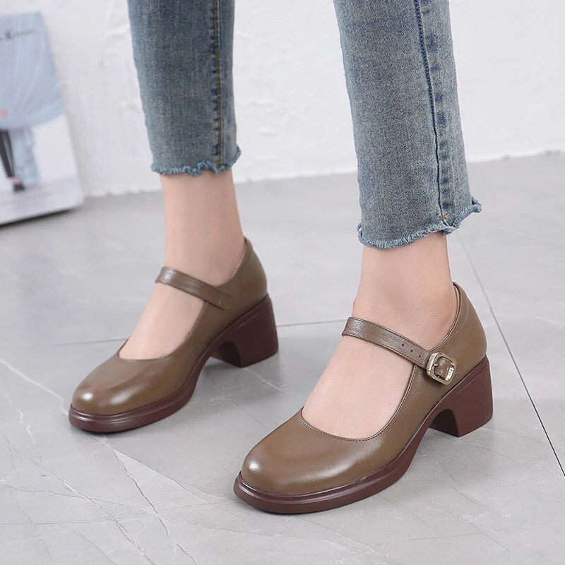 Marie Dames Pumps - Abrikoos