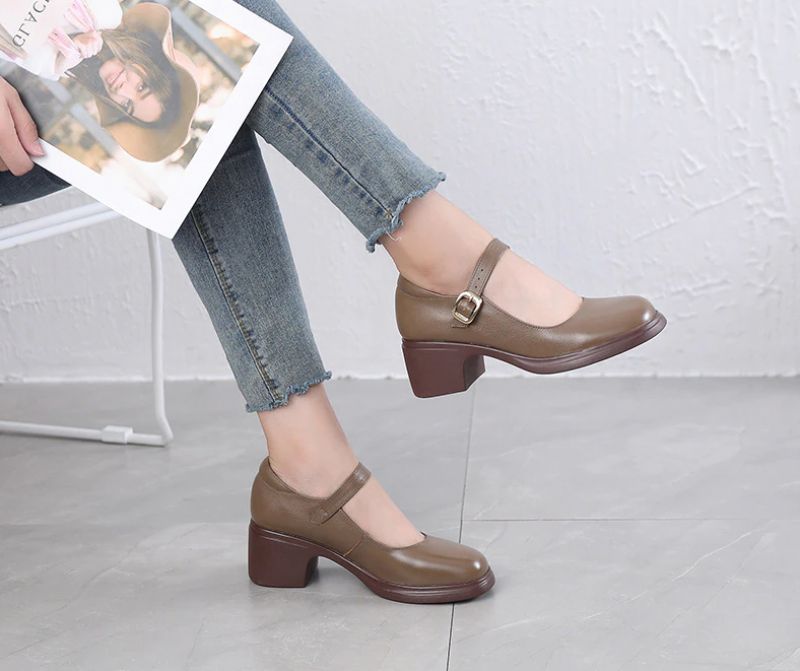 Marie Dames Pumps - Abrikoos