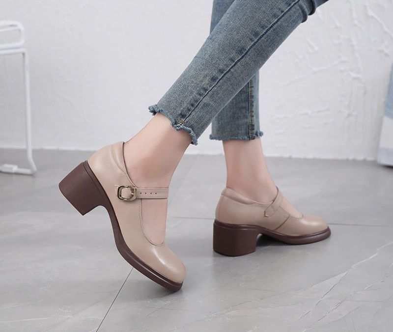Marie Dames Pumps - Abrikoos