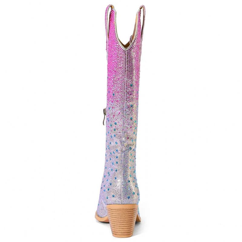 Marilyn Dames Western Laarzen - Zilver