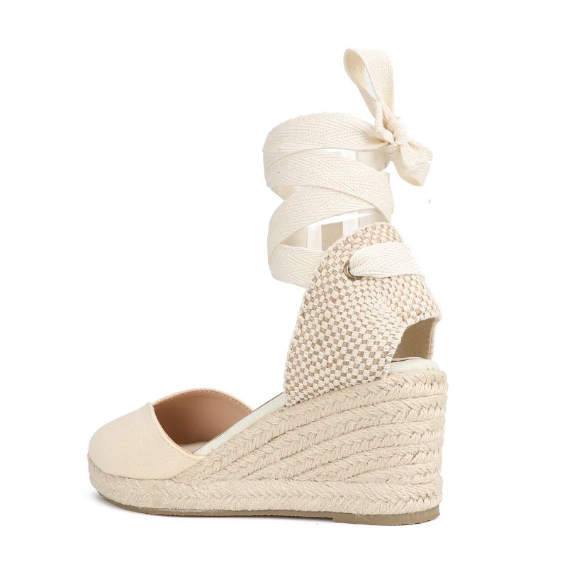 Marina Dames Zomer Wedges - Zwart