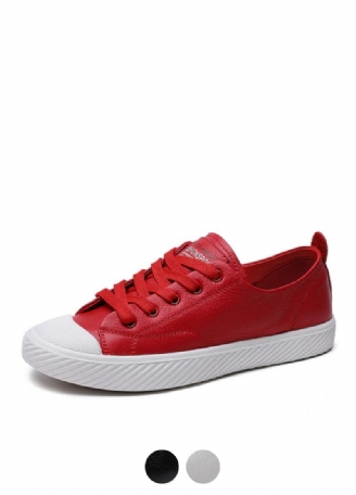Marley Dames Leren Platte Sneaker