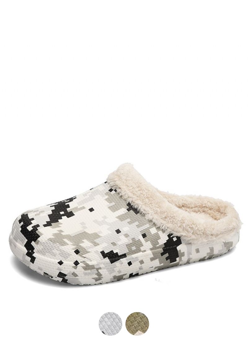 Maroon Heren Warme Slipper