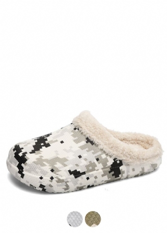 Maroon Heren Warme Slipper
