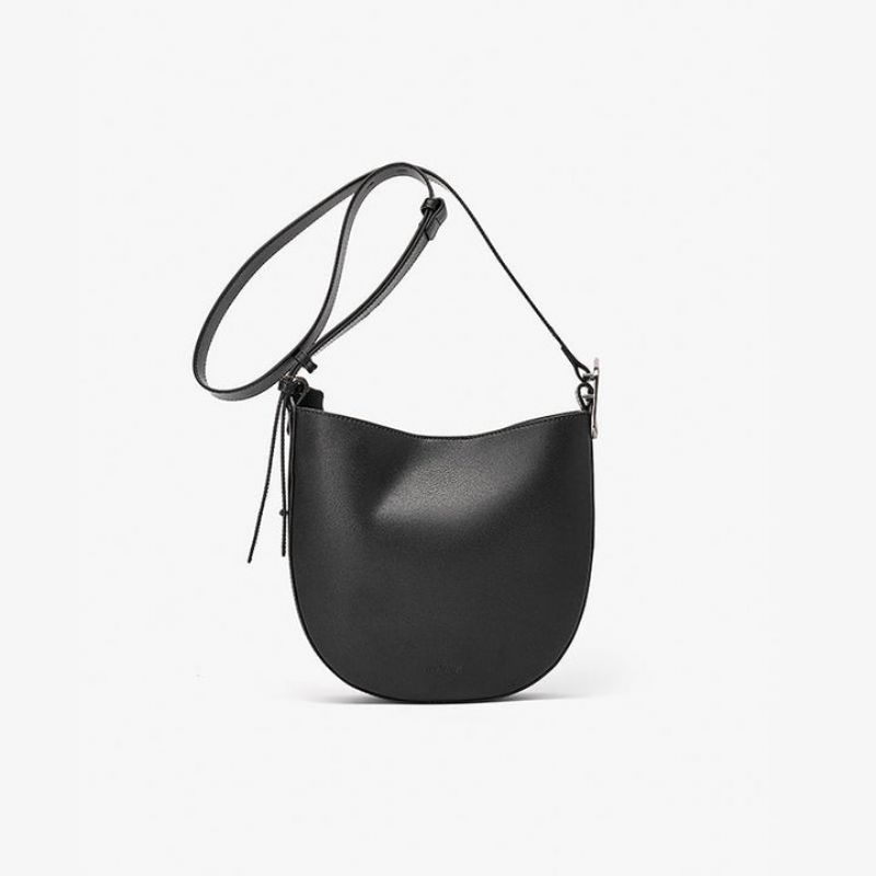 Martines Dames Leren Handtas - Zwart