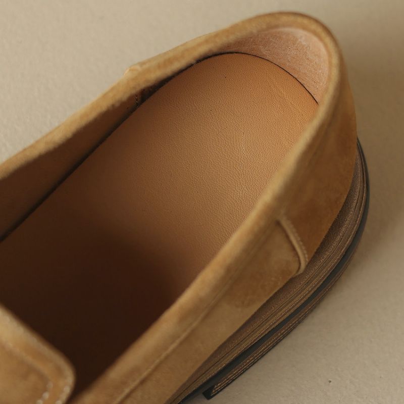Martinez Dames Suède Loafers - Bruin