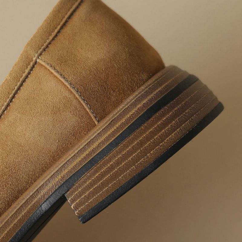 Martinez Dames Suède Loafers - Bruin
