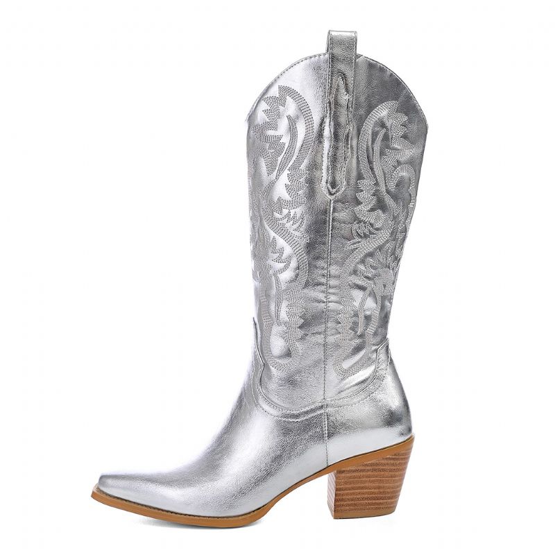 Marty Dames Metallic Cowboy Laarzen - Paars