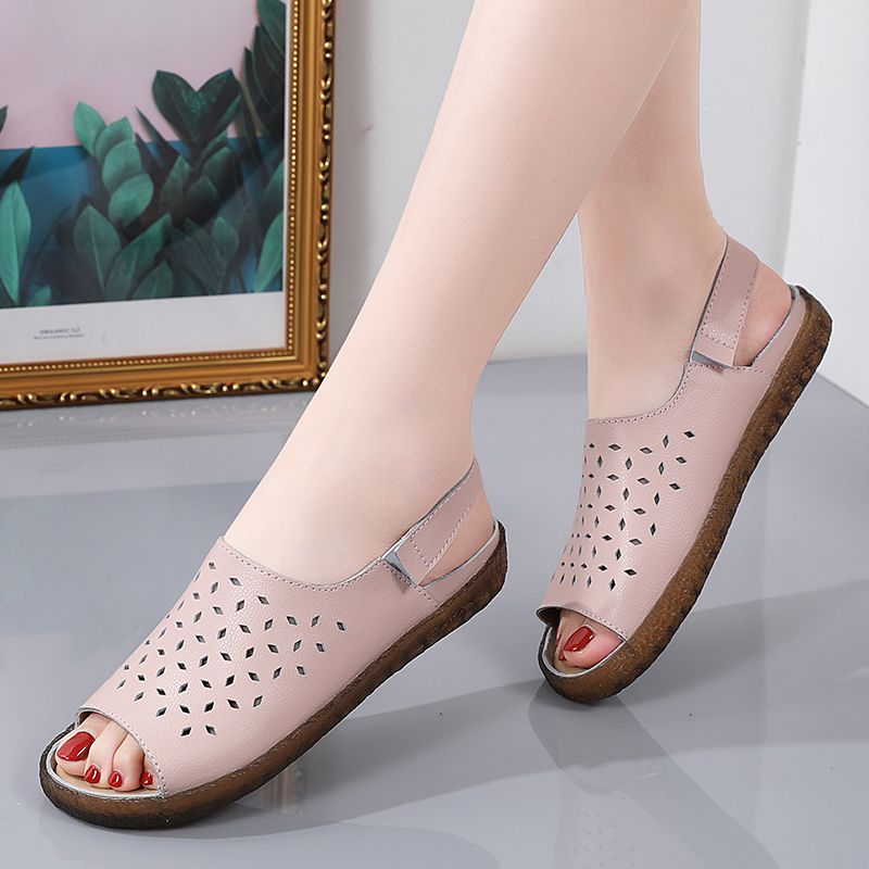Mary Dames Comfortabele Casual Sandaal - Geel