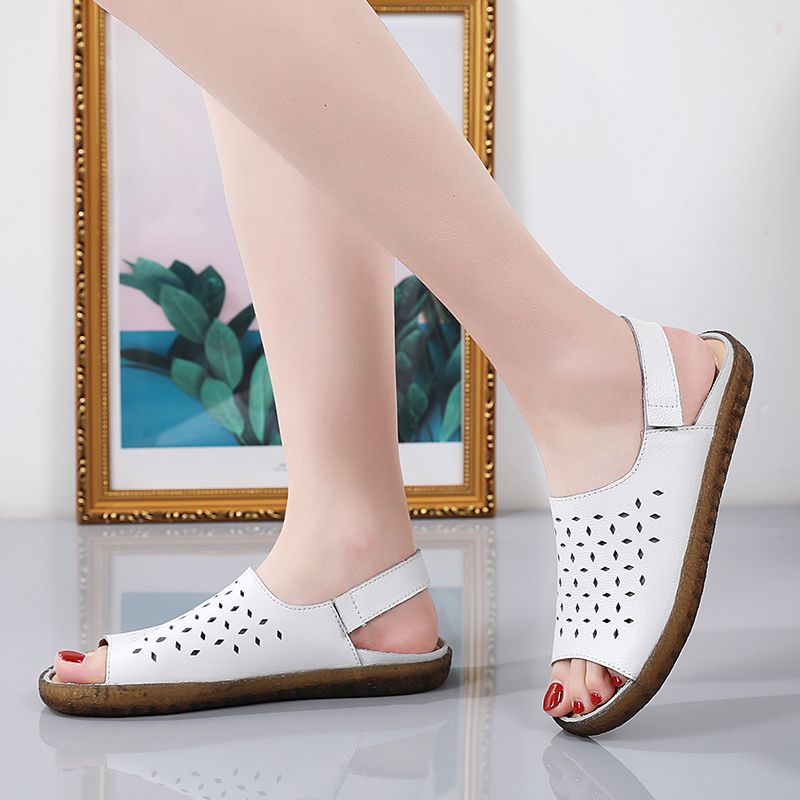Mary Dames Comfortabele Casual Sandaal - Geel