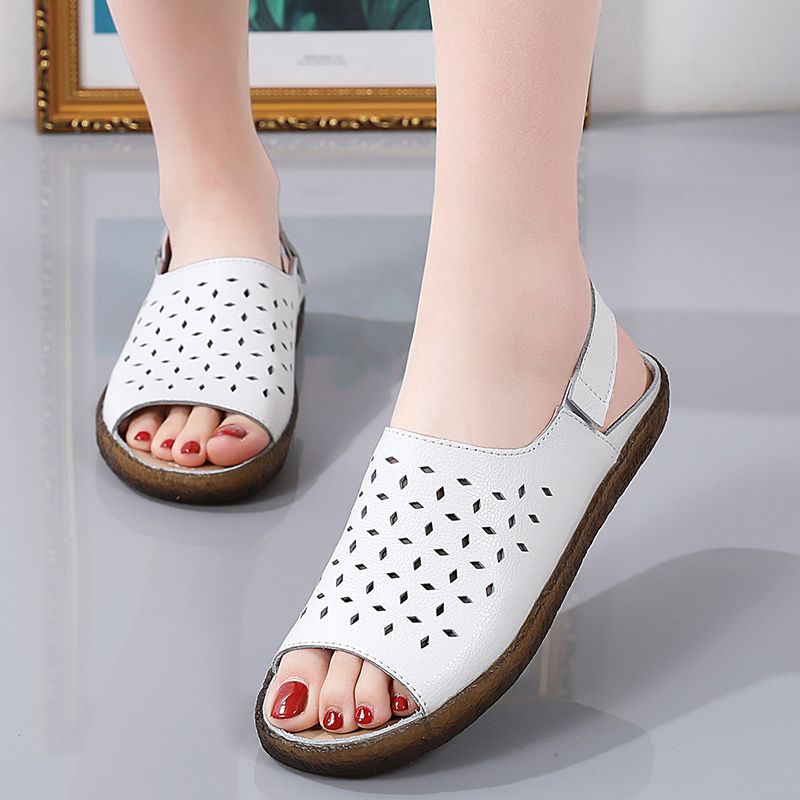 Mary Dames Comfortabele Casual Sandaal - Geel