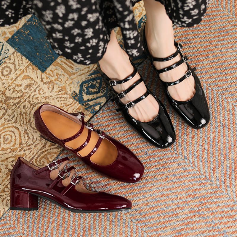 Mary Dames Patent Leather Pumps Schoenen - Zwart