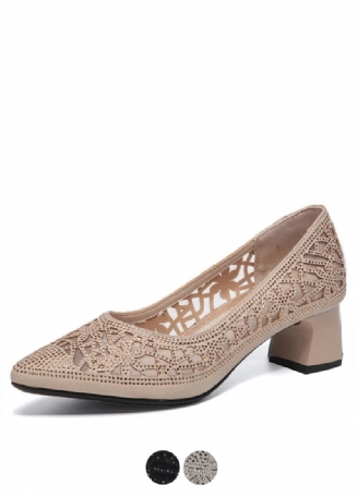 Mary Dames Strass Puntige Toe Pumps