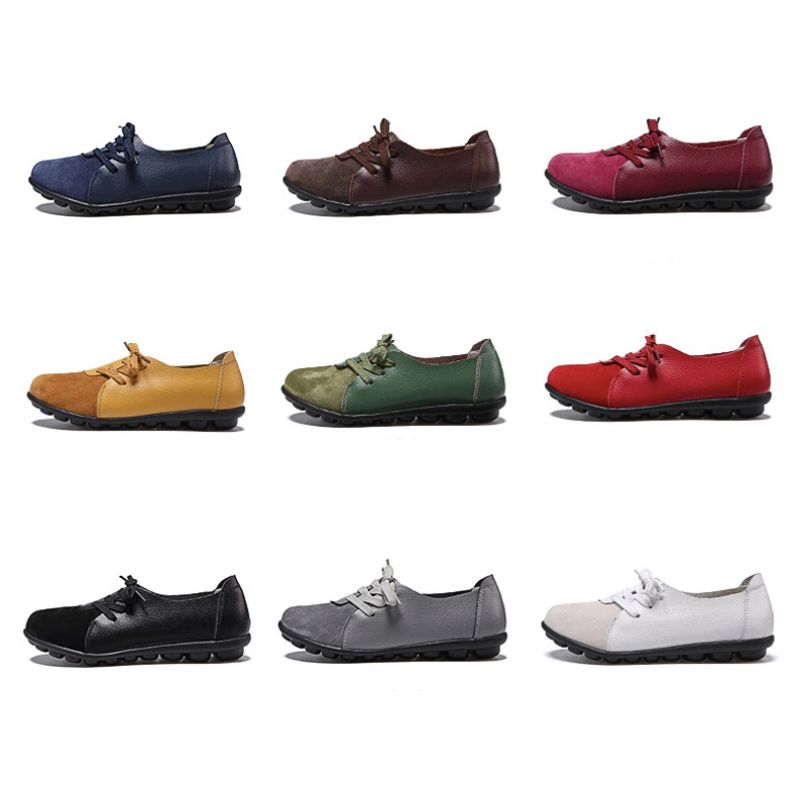 Maryse Dames Loafer Zwarte Schoenen - Geel