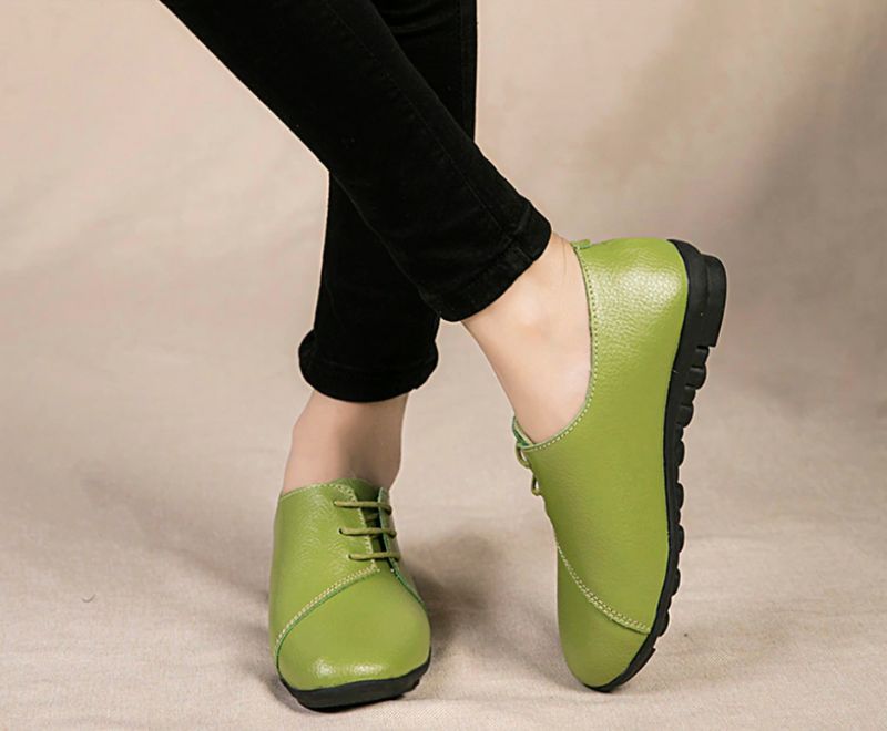 Maryse Dames Loafer Zwarte Schoenen - Geel