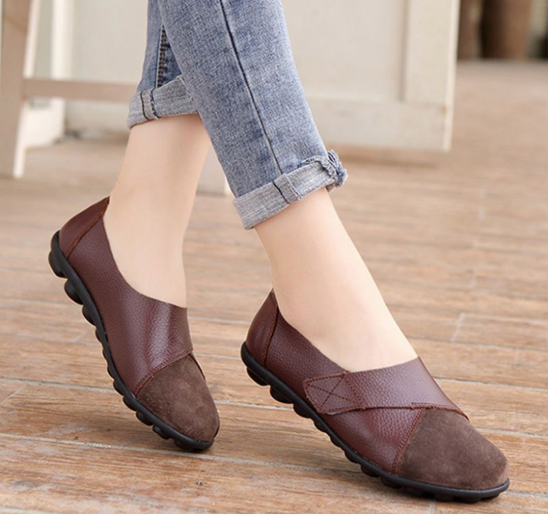 Maryse Dames Loafer Zwarte Schoenen - Geel